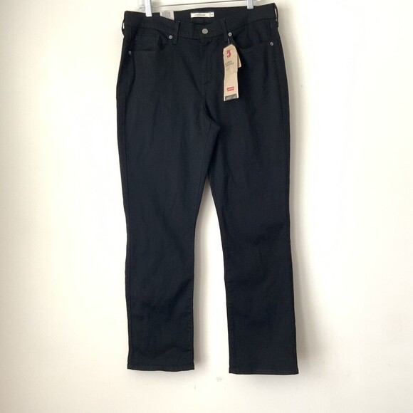 Levi’s Black Classic Straight Leg Jeans 14 - Picture 11 of 13